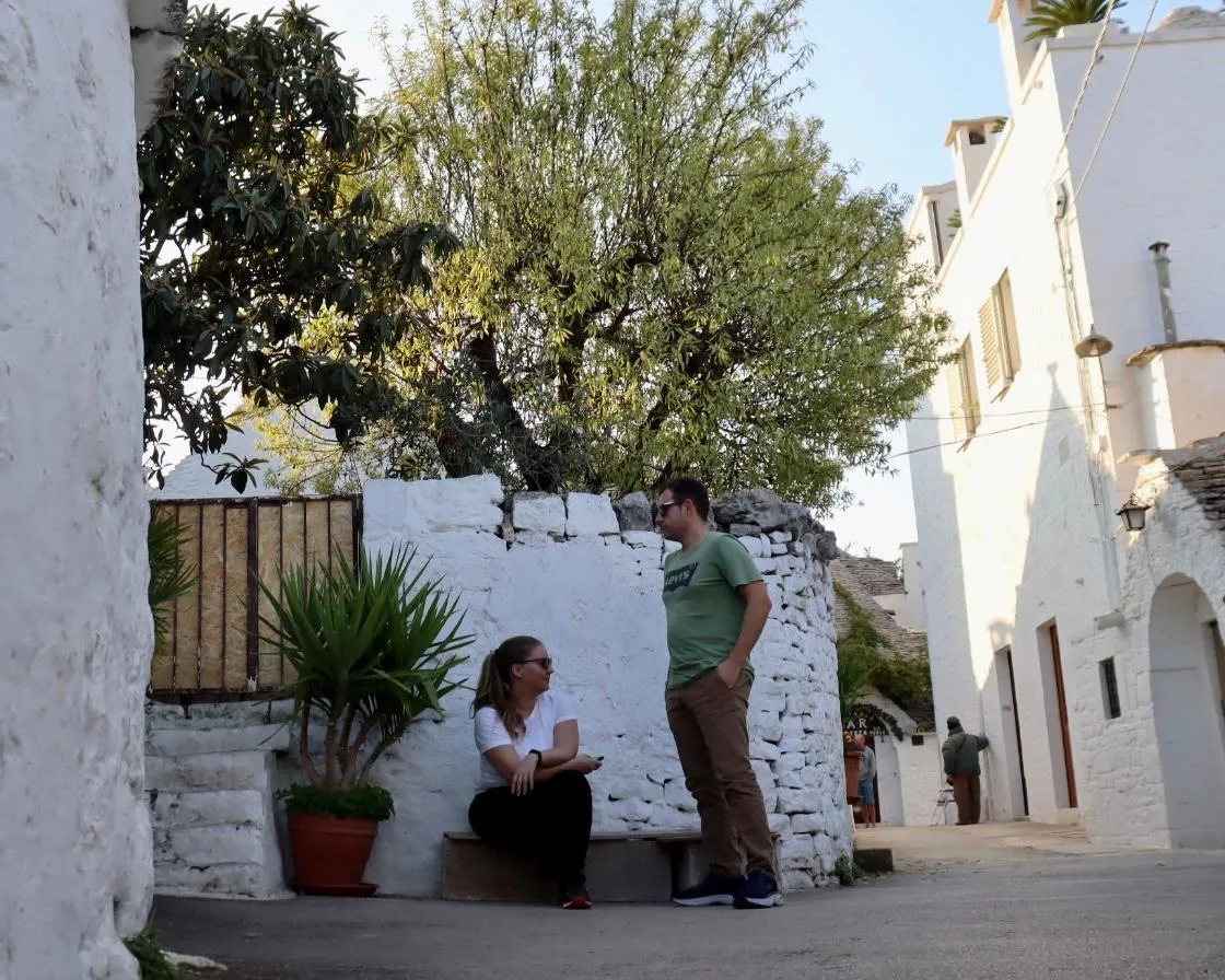 Kaisa and Andrea in Puglia